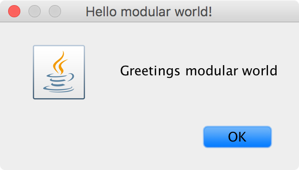 Screenshot Hello Modular World